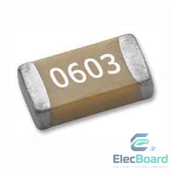 خازن 3.9 نانو فاراد سایز 0603 CAP 3.9nF 10%